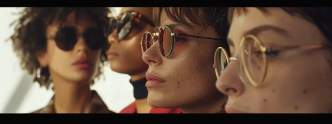 a group of fashionable women showing off their trendy short haircuts.