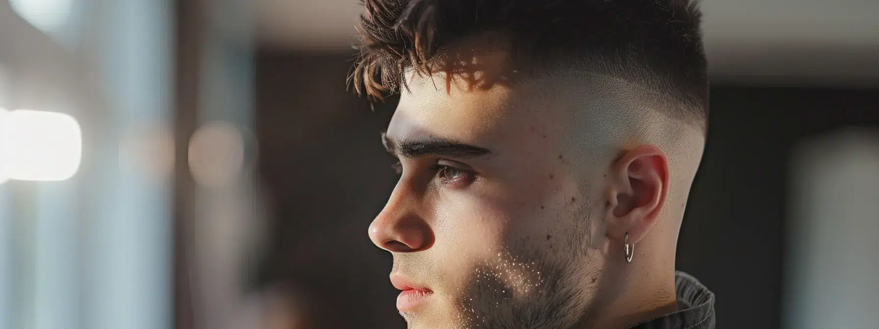 Fade Haircut Styles for Men: A Comprehensive Guide 2 a man with a low fade haircut styled in a trendy and versatile look.