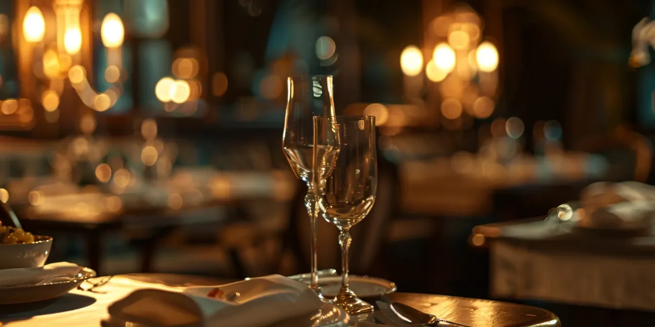 2f64516b-0969-429b-8cdd-a9a8b365281b.webp elegant table setting with luxurious decor in a sophisticated restaurant.