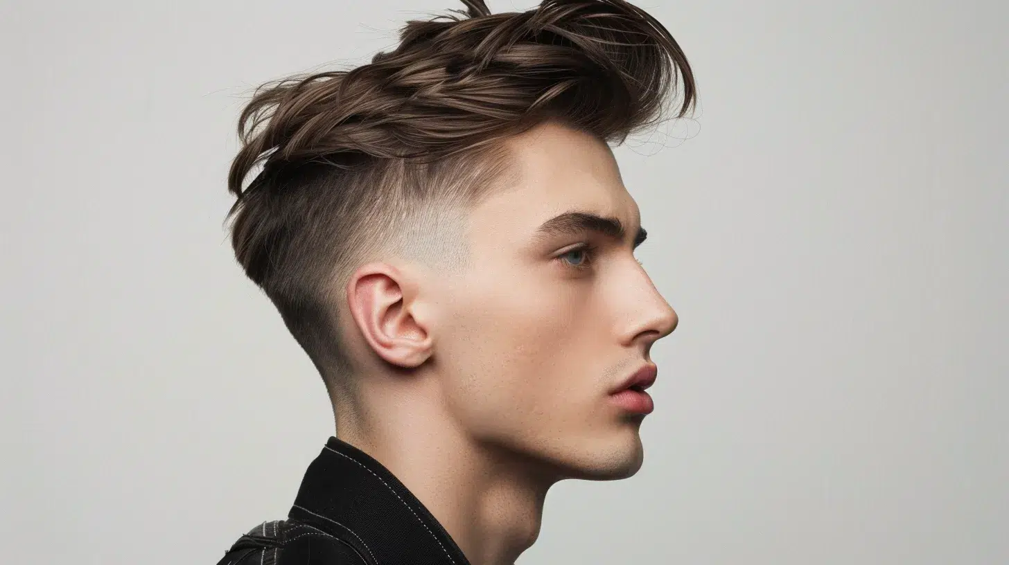 Mastering the Undercut: A Step-by-Step Guide for Men 1 a man with an undercut hairstyle looking sharp and edgy with short sides and longer hair on top.