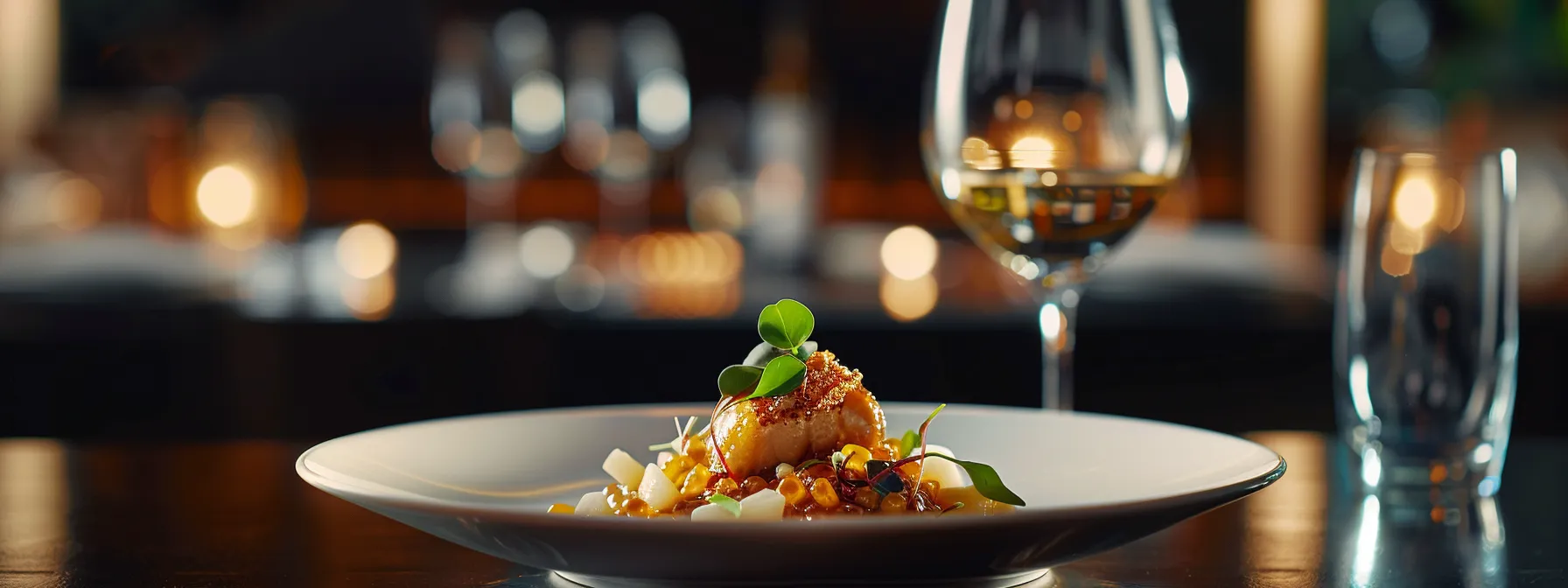 Discover North Dallas' Premier Fine Dining Destinations 6 a beautifully plated dish at a michelin-starred restaurant in north dallas.