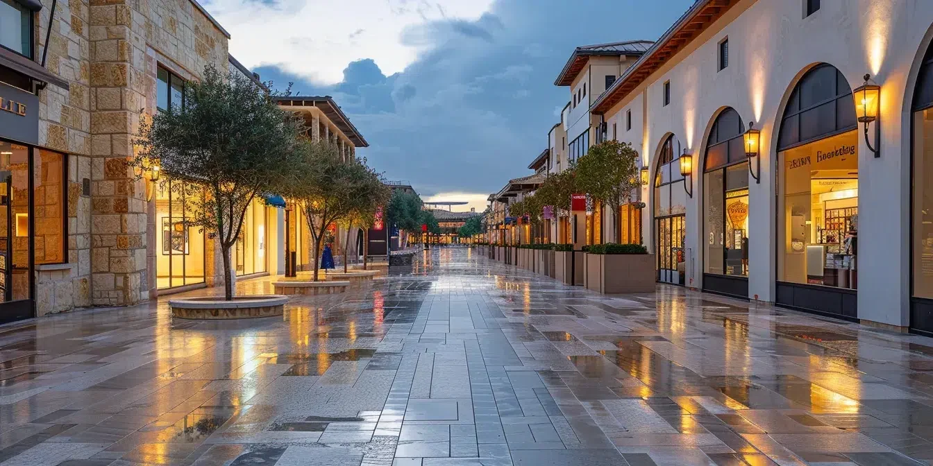 dd95bbf7-345d-4618-a4b9-f2c710ef40e8.webp luxury stores lined up in a high-end shopping center in north dallas.