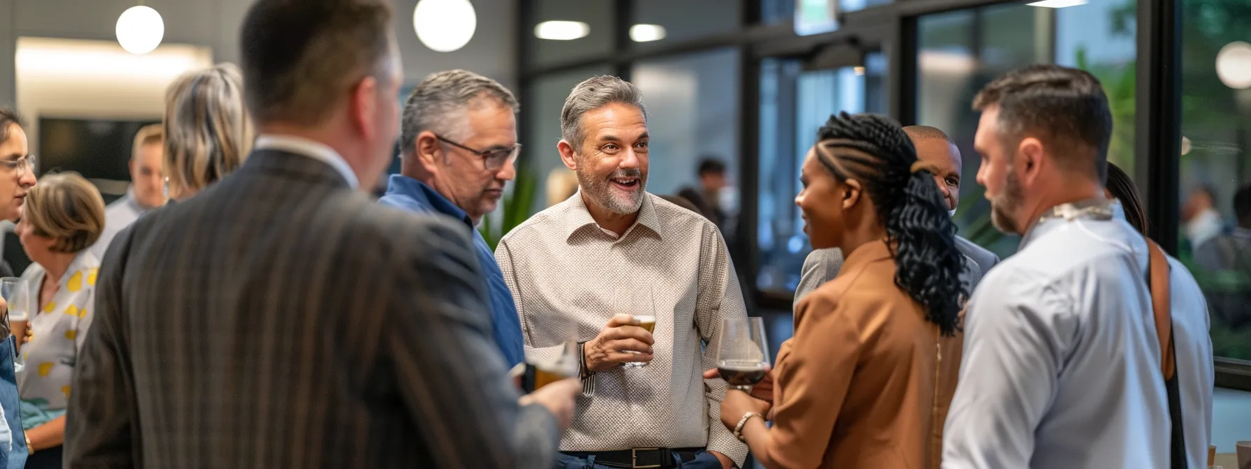 Maximize Connections at North Dallas Networking Mixers 5 a group of professionals engaged in animated conversations, exchanging stories and sharing expertise at a north dallas networking mixer.