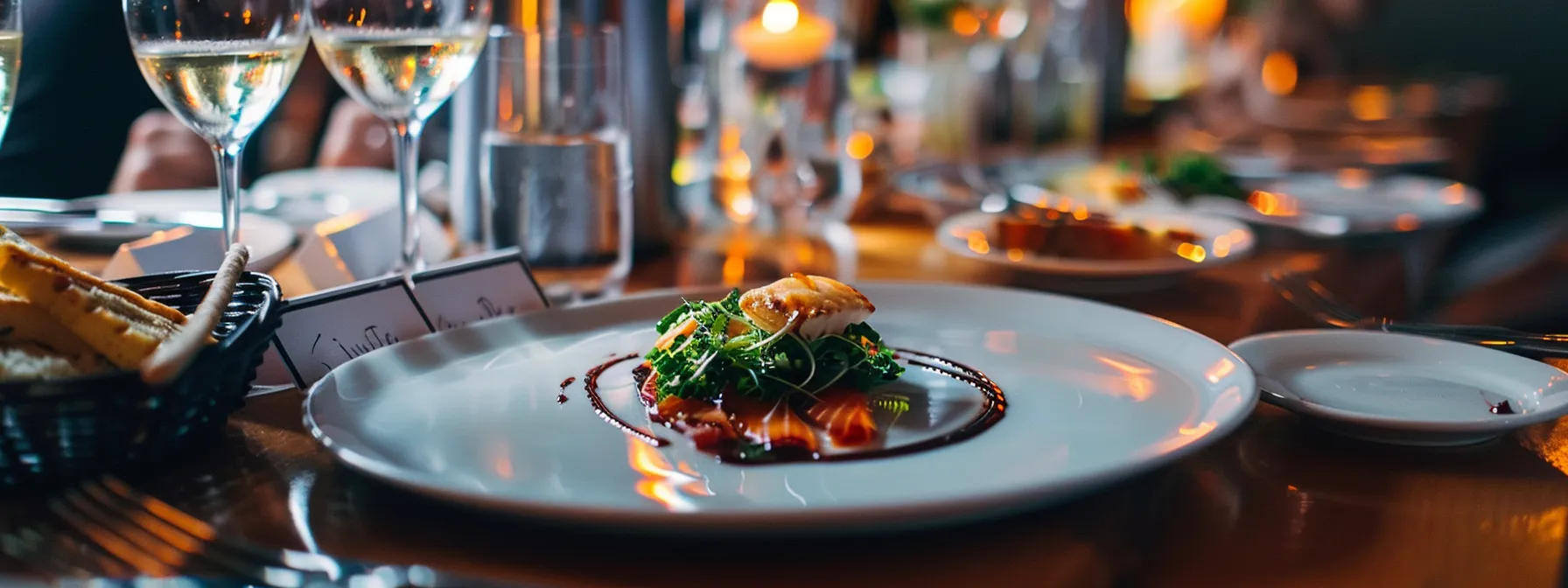 Discover North Dallas' Premier Fine Dining Destinations 4 a beautifully plated multi-course meal with exquisite wine pairings being served at an exclusive north dallas restaurant.