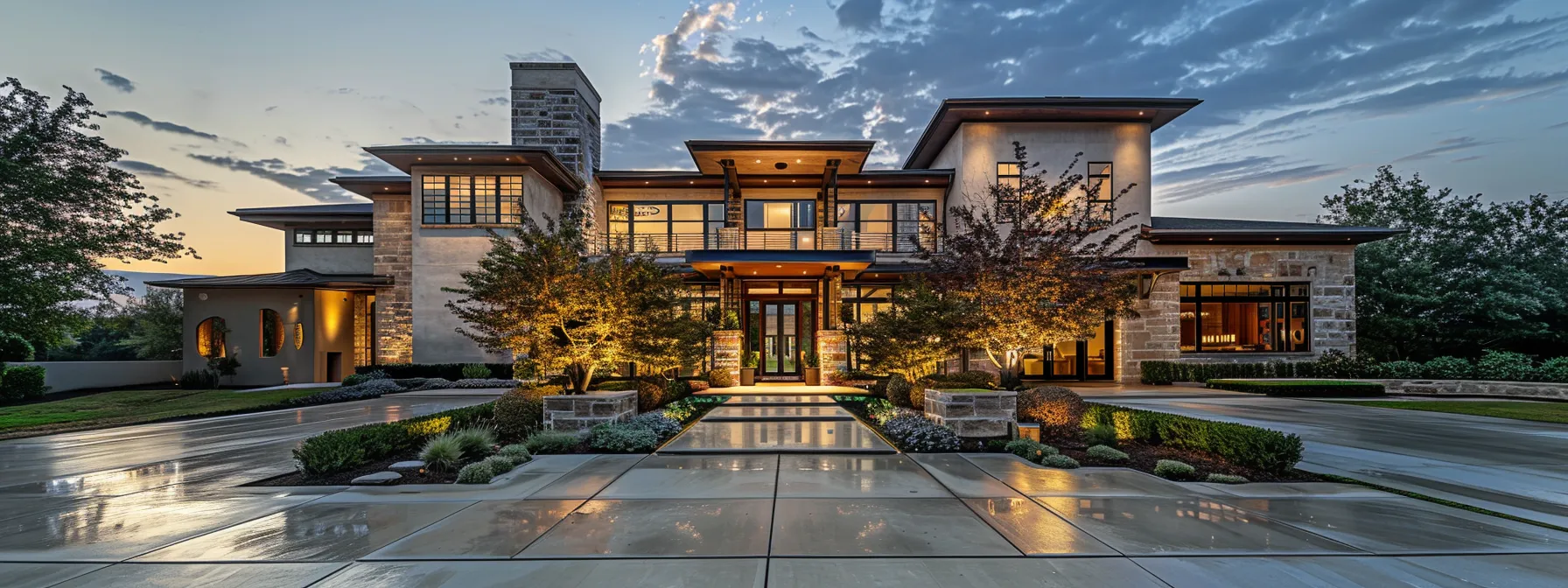 a luxurious, modern mansion in north dallas's upscale neighborhood, showcasing the epitome of high-end real estate investment opportunities.