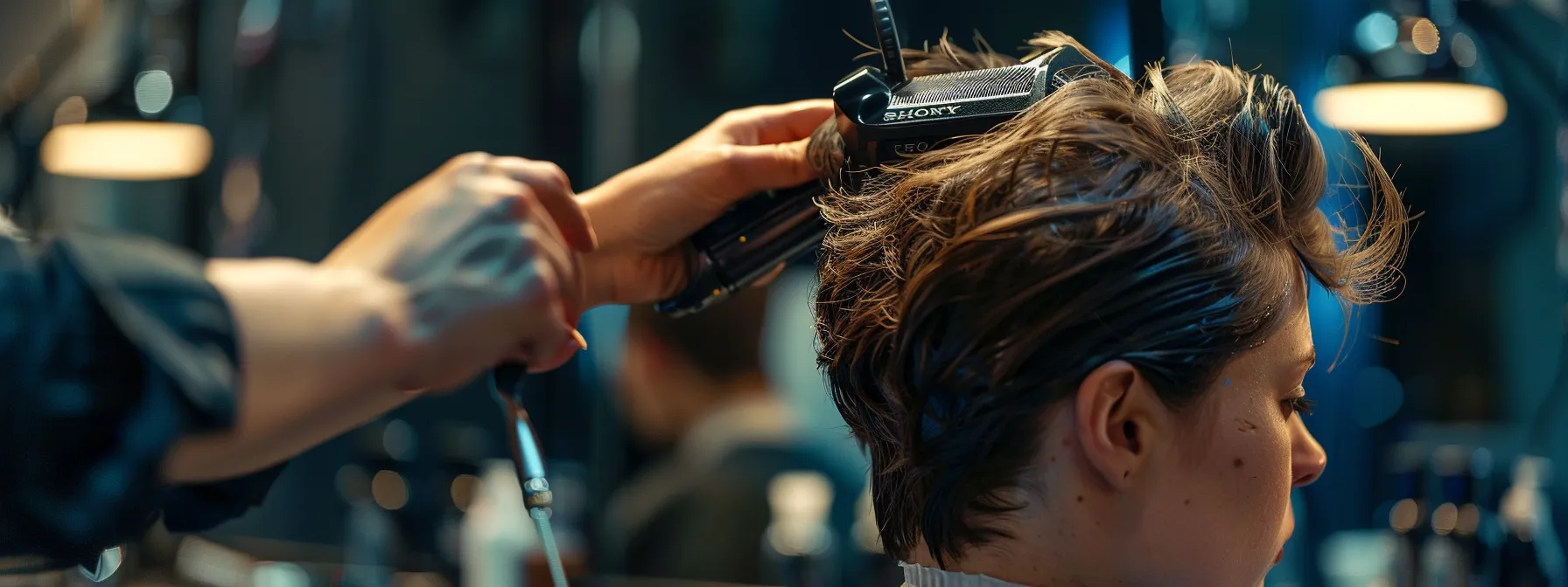 Essential Long Hair Care Routine for Vibrant, Healthy Hair 6 a person getting a professional haircut at a salon.