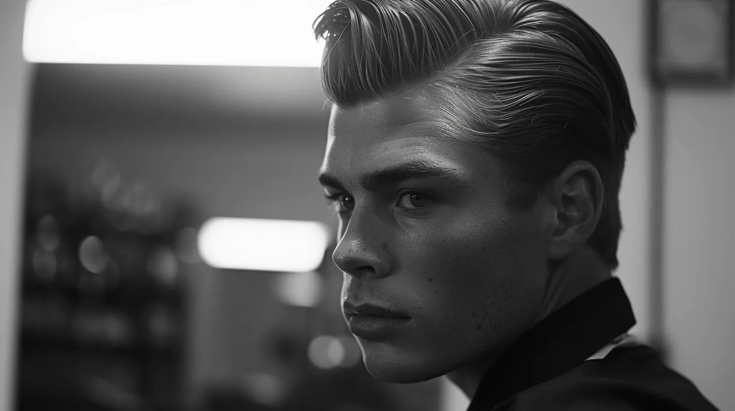 How to Select the Ideal Undercut Hairstyle for Men 4 a stylish man with a classic undercut hairstyle, featuring a clean fade and sharp lines, exuding confidence and timeless appeal.