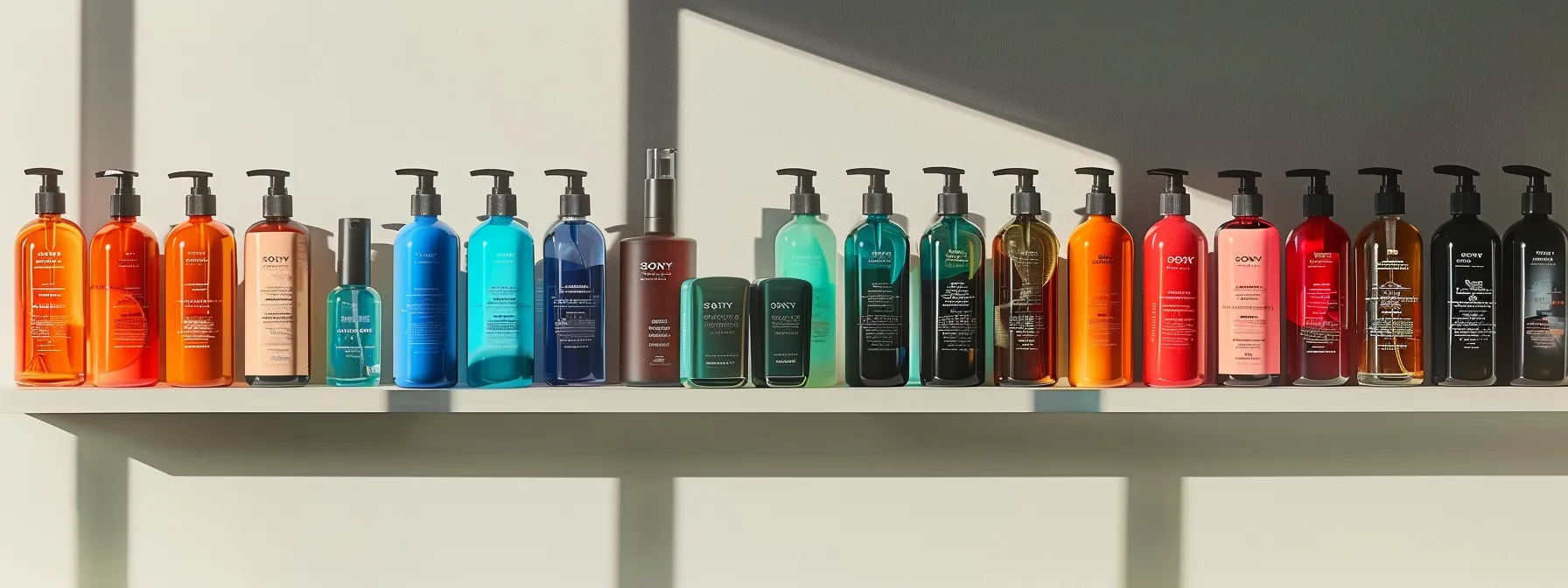 Ultimate Guide to the Best Products for Short Hair Care 4 a sleek shelf lined with vibrant texturizing sprays, gels, and pomades, alongside a collection of heat protectants, at the color studio & salon.