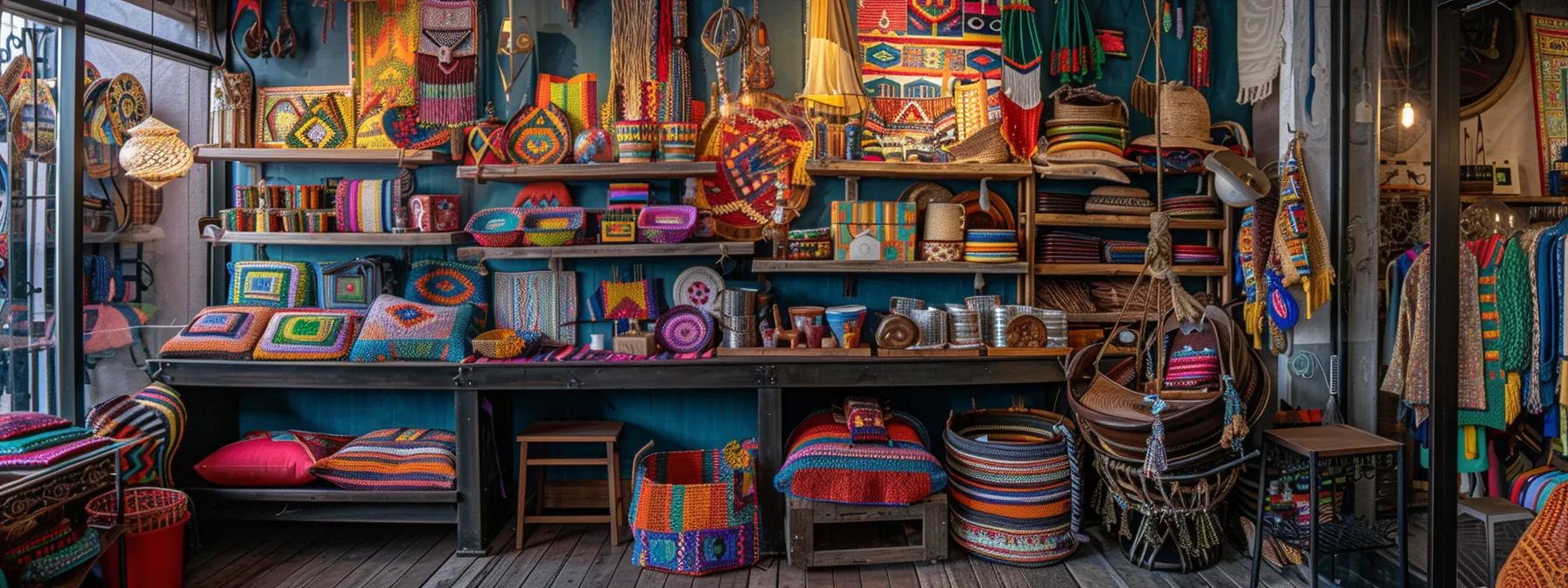Explore the Charm of Boutique Shops in North Dallas for Unique Finds 5 a colorful array of handcrafted goods displayed in a cozy boutique shop, reflecting the unique charm and creativity shaping north dallas culture.