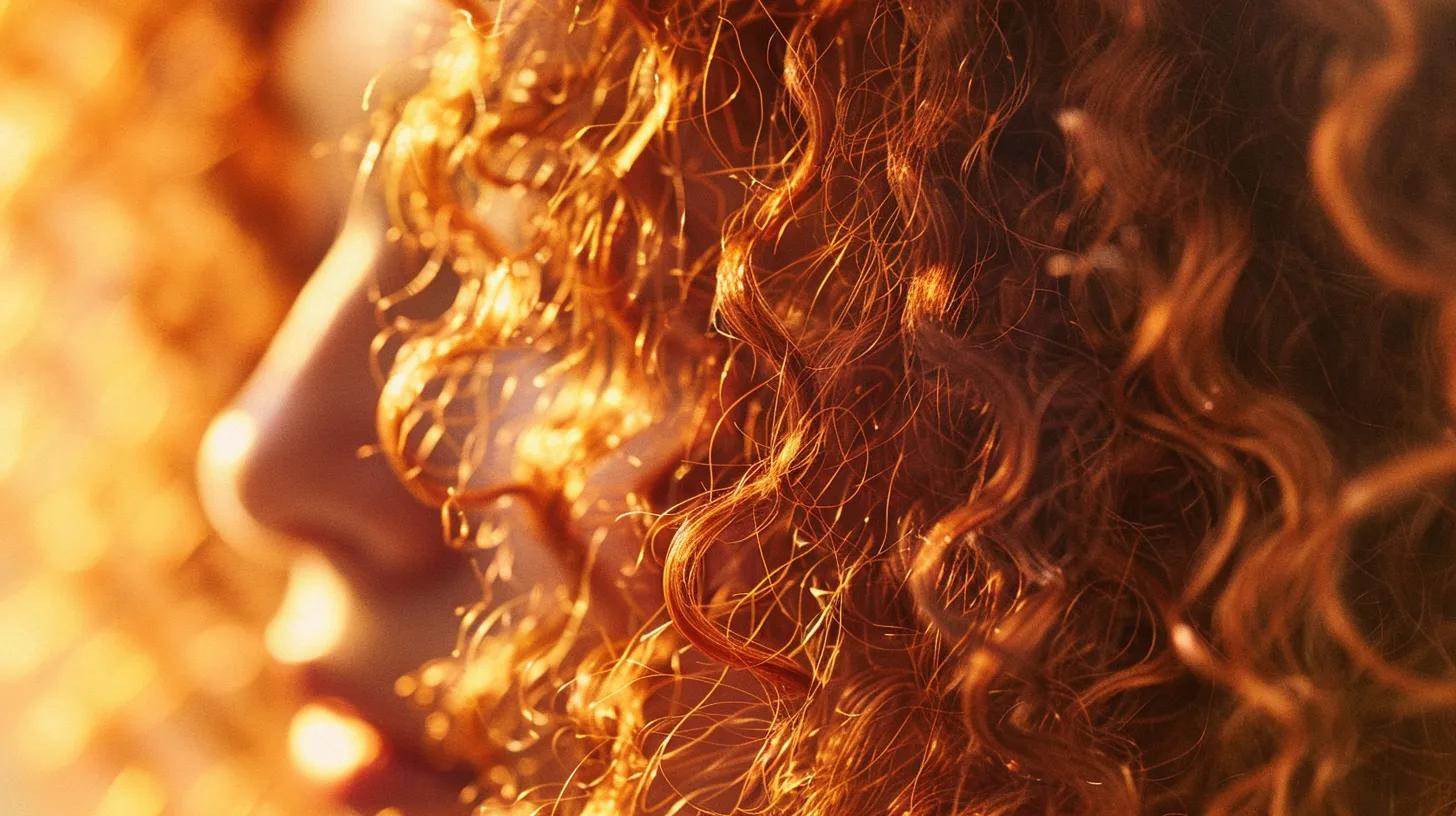 Understanding the Importance of Deep Conditioning for Curly Hair 4 a close-up of vibrant, well-defined curly hair glistening in natural light, showcasing its healthy, bouncy texture and the transformative effects of deep conditioning.