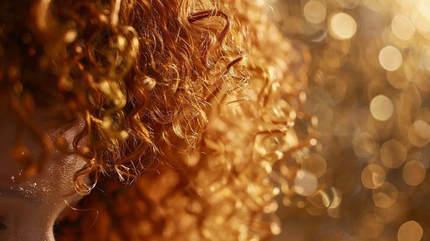 Understanding the Importance of Deep Conditioning for Curly Hair 6 a lush, vibrant display of cascading curls glistening with rich, deep conditioning products under soft, warm lighting, symbolizing the journey to healthy, defined hair.