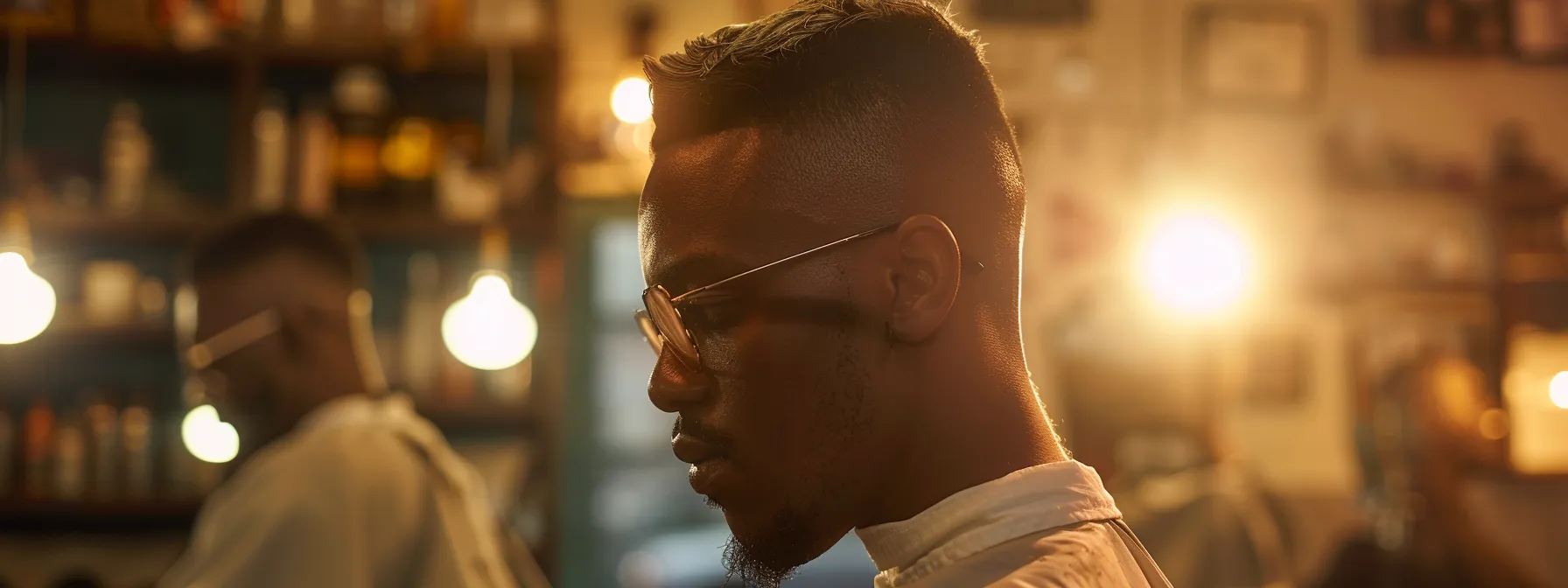 a professional barber trimming and styling a sharp fade haircut with precision at the color studio & salon. a professional barber trimming and styling a sharp fade haircut with precision at the color studio & salon.